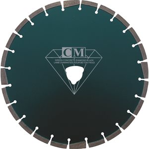 13.5" x 0.120" green concrete blade with Soff shaft (10-25HP