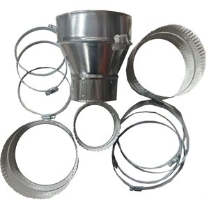 Insulation vacuum hoses union kit for 6 to 4"