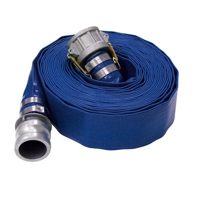 3" BLUE discharge hose-50', c / w C & E