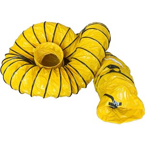 12" x 25' PVC BLOWER DUCT W / BAG-YEL / BLK