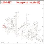 Hexagonal nut (M16)