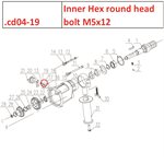 Inner Hex round head bolt M5x12
