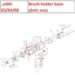 Brush holder base plate assy