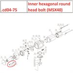Inner hexagonal round head bolt (M5X40)
