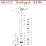 Blocking pin (2.5X20)