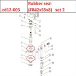Rubber seal (FB42x55x8) set 2