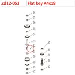 Flat key A4x18