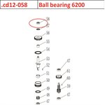 Ball bearing 6200