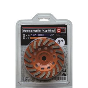 5" x 5 / 8-11 x 18Teeth Cup Wheel -V+ quality