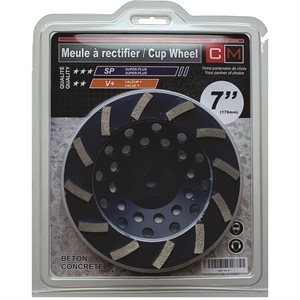 7" x 5 / 8-11 x 12Teeth Cup Wheel -Super Plus quality