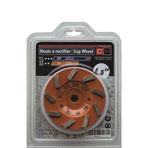 4.5" x 5 / 8-11 x 9Teeth Cup Wheel -V+ quality