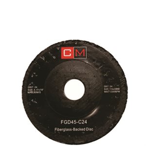 4.5" x 7 / 8" Fibreglass-Backed Disc, C24