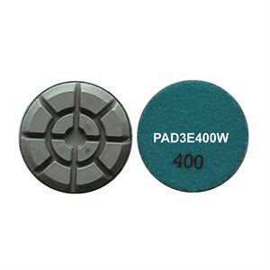 3" Econo Resin polishing pad, Girt 400, Wet