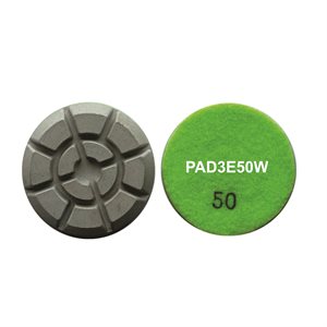 3" Econo Resin polishing pad, Girt 50, Wet