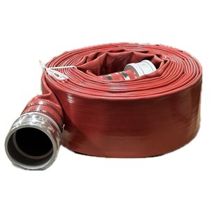 4" BROWN discharge hose-50', c / w C & E